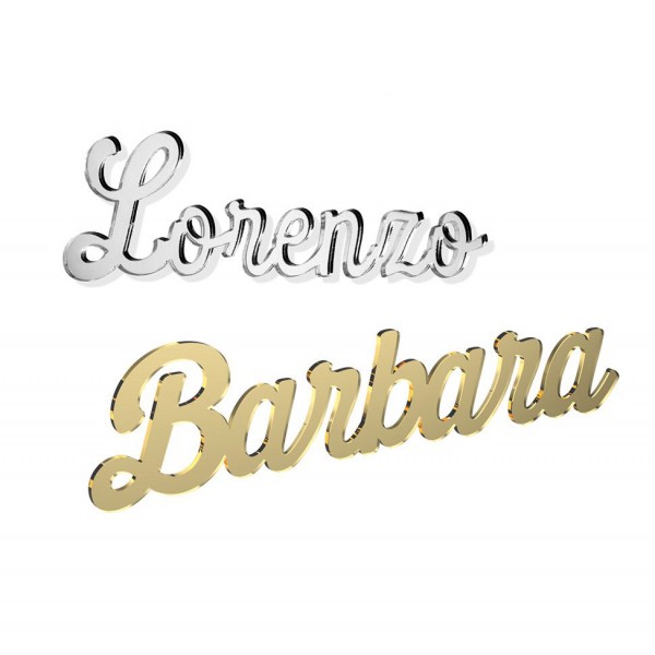 Scritta in Plexiglass Specchiato 3mm