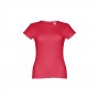 THC SOFIA II. T-shirt sfiancata da donna in cotone - Rosso