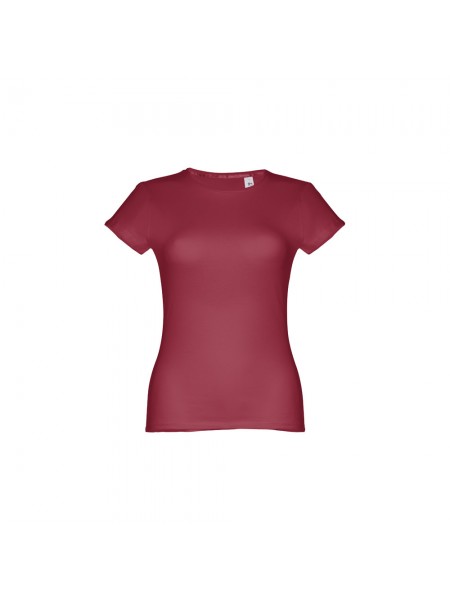 THC SOFIA II. T-shirt sfiancata da donna in cotone - Bordeaux