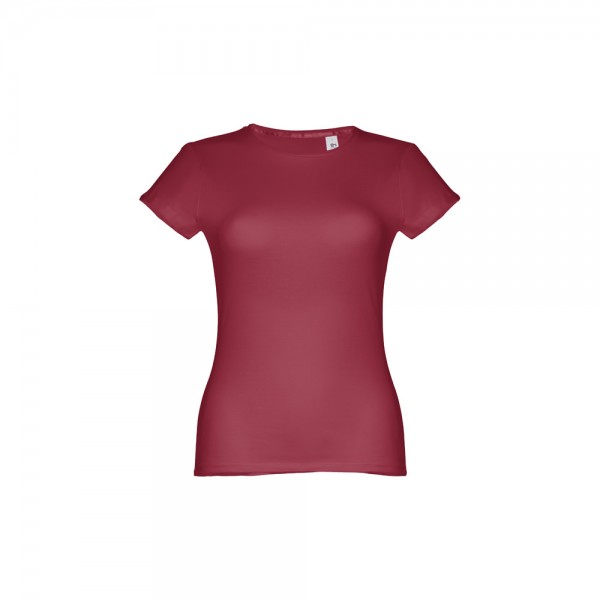 THC SOFIA II. T-shirt sfiancata da donna in cotone - Bordeaux