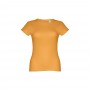 THC SOFIA II. T-shirt sfiancata da donna in cotone - Giallo scuro