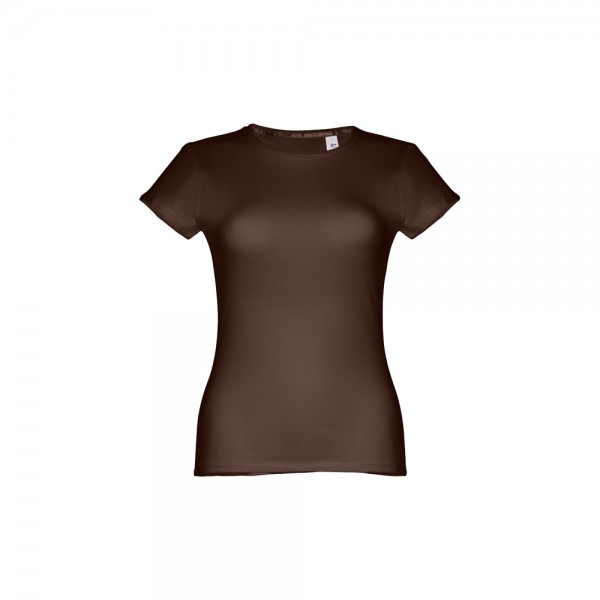 THC SOFIA II. T-shirt sfiancata da donna in cotone - Marrone scuro