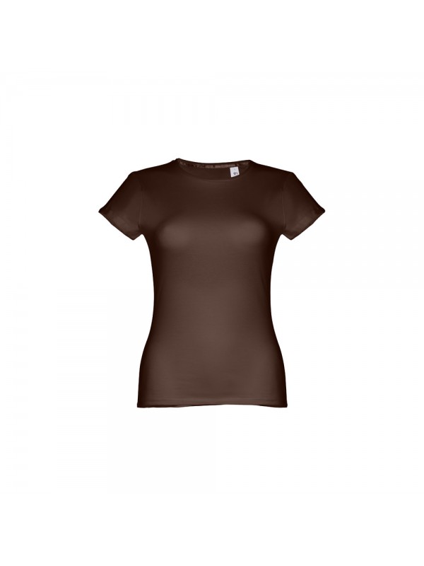 THC SOFIA II. T-shirt sfiancata da donna in cotone - Marrone scuro