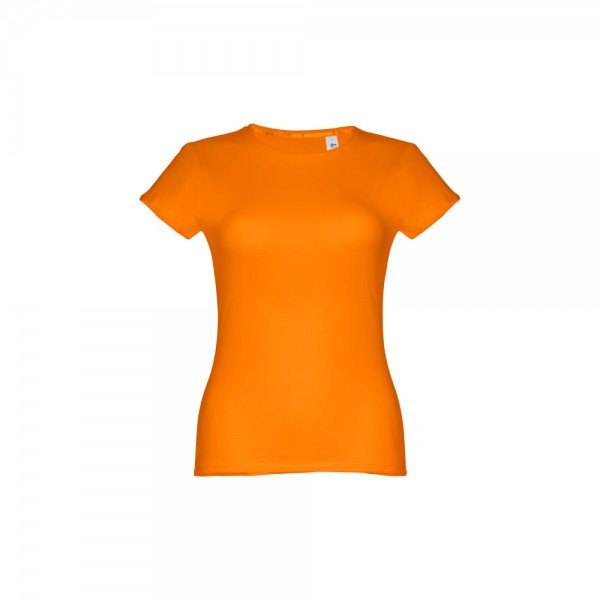 THC SOFIA II. T-shirt sfiancata da donna in cotone - Arancione