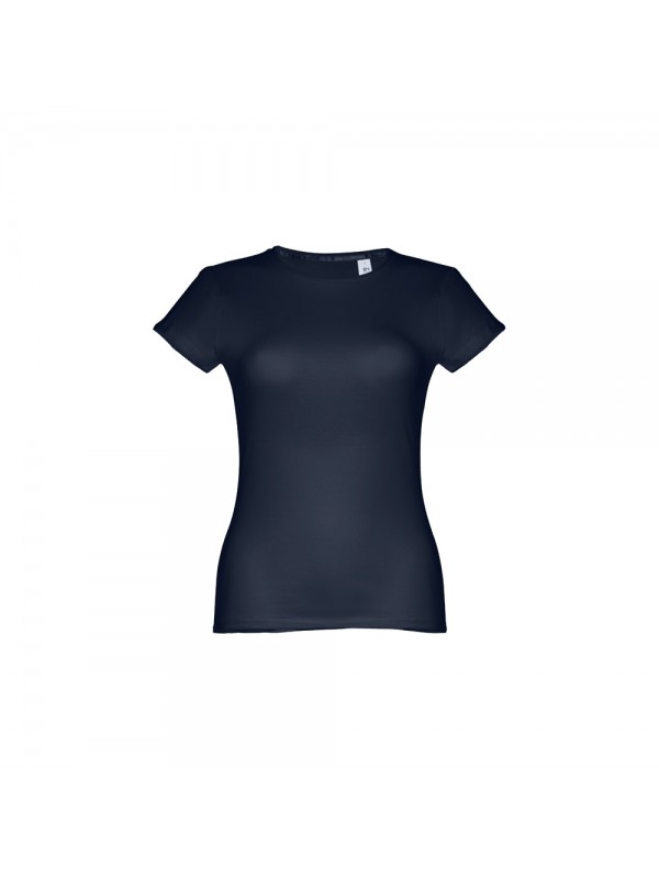 THC SOFIA II. T-shirt sfiancata da donna in cotone - Blu notte