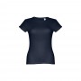 THC SOFIA II. T-shirt sfiancata da donna in cotone - Blu notte