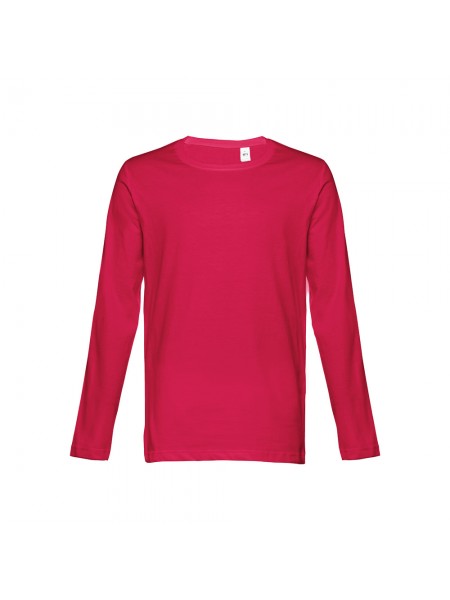 THC BUCHAREST II. T-shirt a manica lunga da uomo - Rosso