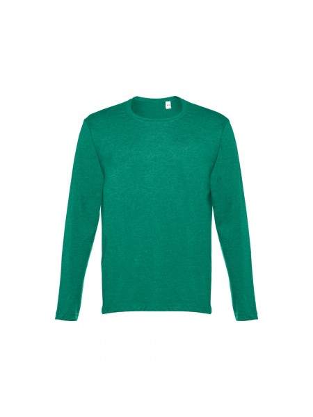 THC BUCHAREST II. T-shirt a manica lunga da uomo - Verde mélange