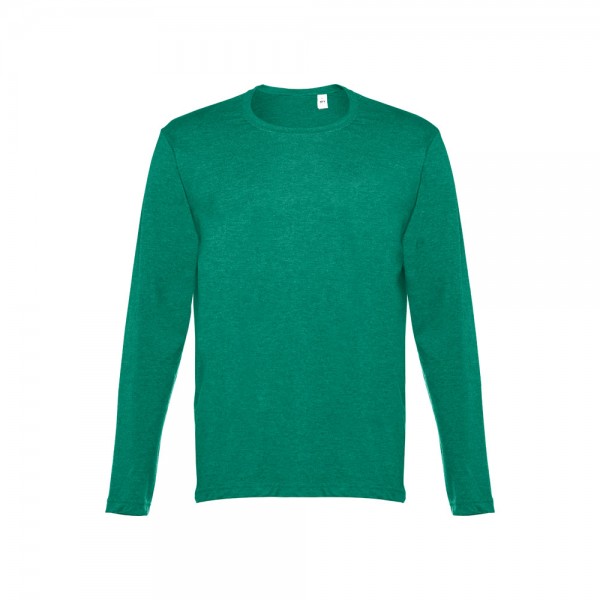 THC BUCHAREST II. T-shirt a manica lunga da uomo - Verde mélange