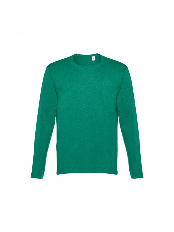 THC BUCHAREST II. T-shirt a manica lunga da uomo - Verde mélange