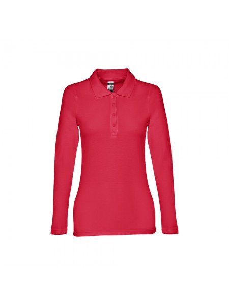 THC BERN WOMEN II. Polo a manica lunga da donna - Rosso