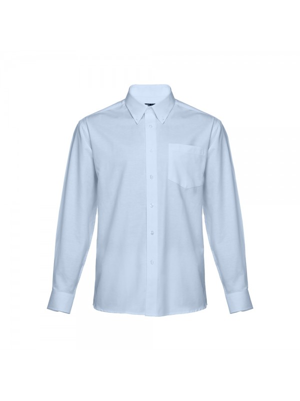 THC TOKYO II. Camicia oxford da uomo a maniche lunghe - Azzurro
