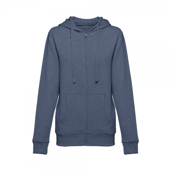 THC AMSTERDAM WOMEN II. Felpa da donna in cotone e poliestere - Blu mélange