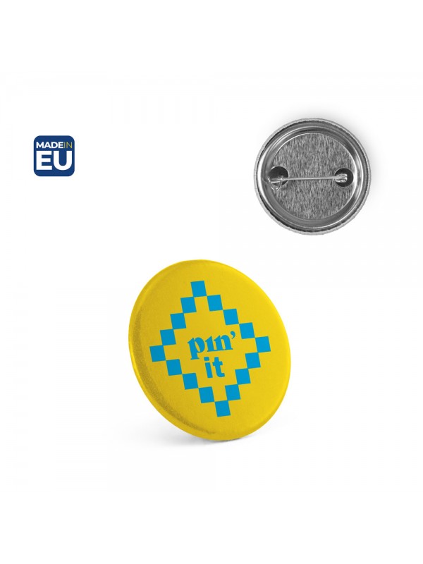 Button P'IN 3. Button P'IN 3. Pin rotondo con spilla