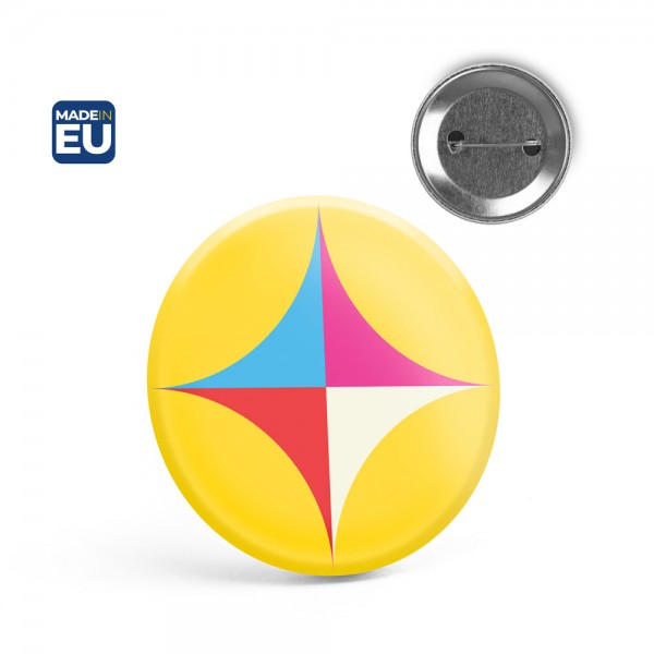 Button P'IN 9. Button P'IN 9. Pin rotondo con spilla