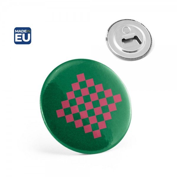 Button P'IN 12. Button P'IN 12. Pin rotondo con calamita e apribottiglie