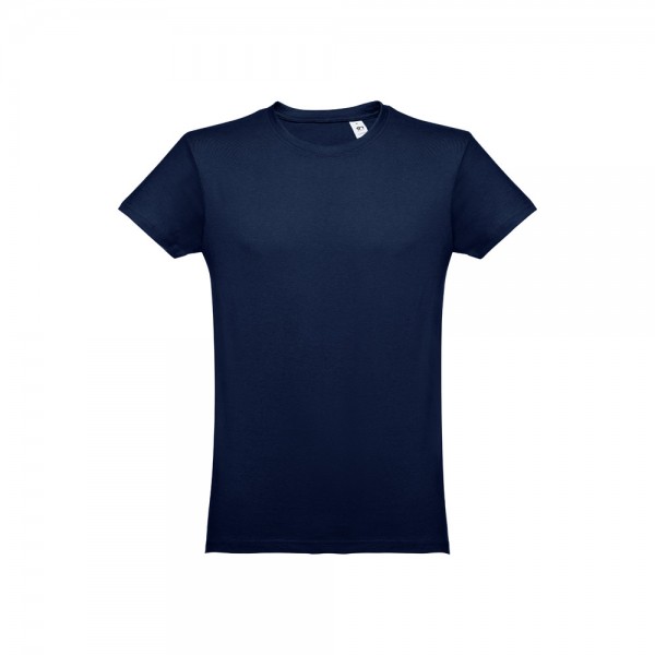 THC LUANDA. T-shirt da uomo in formato tubolare di cotone - Blu