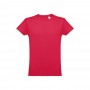 THC LUANDA. T-shirt da uomo in formato tubolare di cotone - Rosso