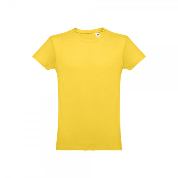 THC LUANDA. T-shirt da uomo in formato tubolare di cotone - Giallo