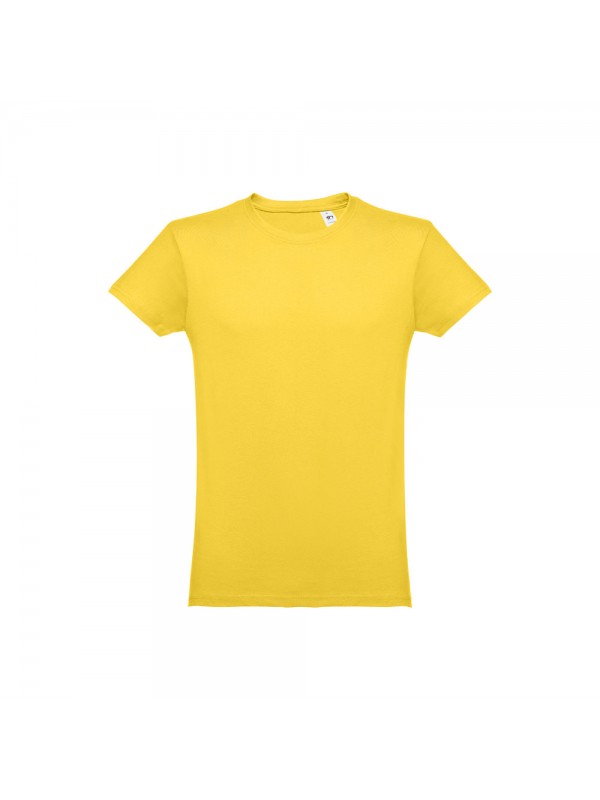 THC LUANDA. T-shirt da uomo in formato tubolare di cotone - Giallo THC LUANDA. T-shirt da uomo in formato tubolare di cotone - Giallo
