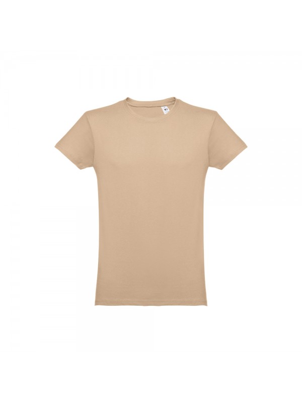 THC LUANDA. T-shirt da uomo in formato tubolare di cotone - Marrone chiaro THC LUANDA. T-shirt da uomo in formato tubolare di cotone - Marrone chiaro