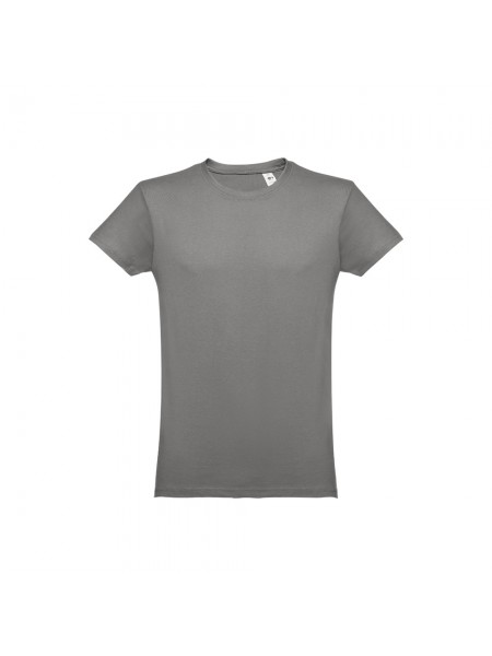 THC LUANDA. T-shirt da uomo in formato tubolare di cotone - Grigio THC LUANDA. T-shirt da uomo in formato tubolare di cotone - Grigio