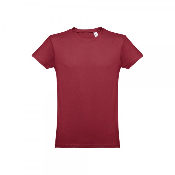 THC LUANDA. T-shirt da uomo in formato tubolare di cotone - Bordeaux