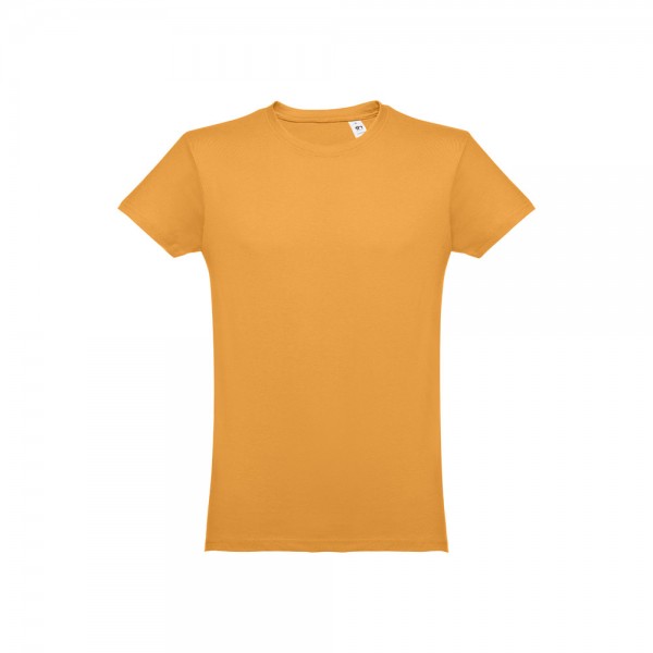 THC LUANDA. T-shirt da uomo in formato tubolare di cotone - Giallo scuro