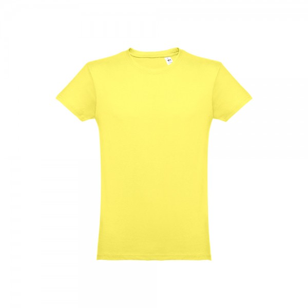 THC LUANDA. T-shirt da uomo in formato tubolare di cotone - Giallo limone