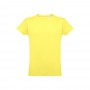 THC LUANDA. T-shirt da uomo in formato tubolare di cotone - Giallo limone