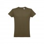 THC LUANDA. T-shirt da uomo in formato tubolare di cotone - Verde militare