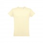 THC LUANDA. T-shirt da uomo in formato tubolare di cotone - Giallo pastello