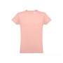 THC LUANDA. T-shirt da uomo in formato tubolare di cotone - Rosso salmone