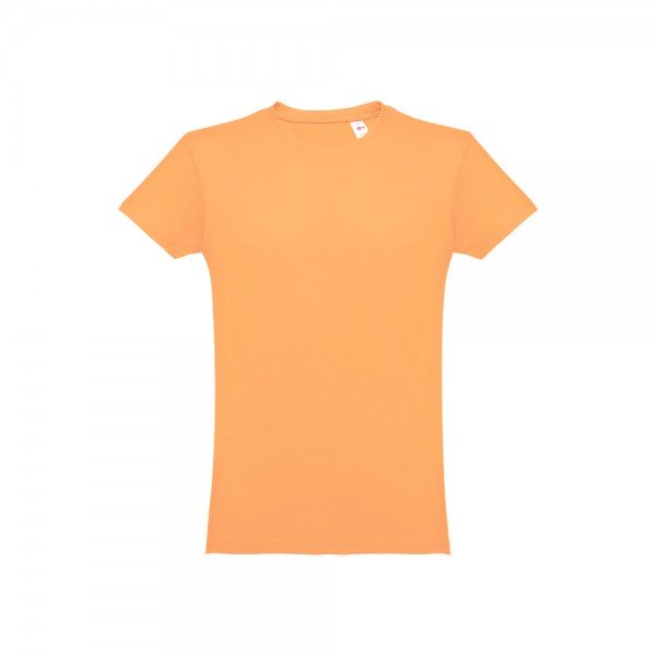 THC LUANDA. T-shirt da uomo in formato tubolare di cotone - Arancione corallo