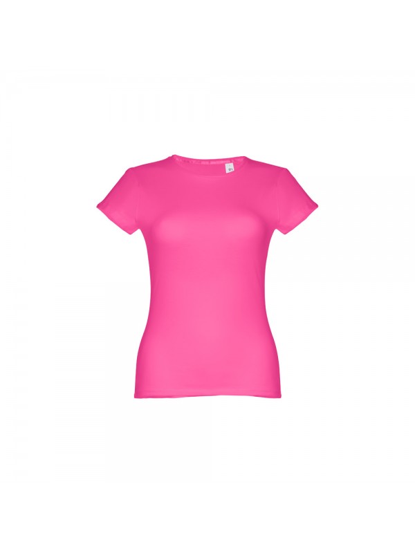THC SOFIA. T-shirt sfiancata da donna in cotone - Rosa THC SOFIA. T-shirt sfiancata da donna in cotone - Rosa