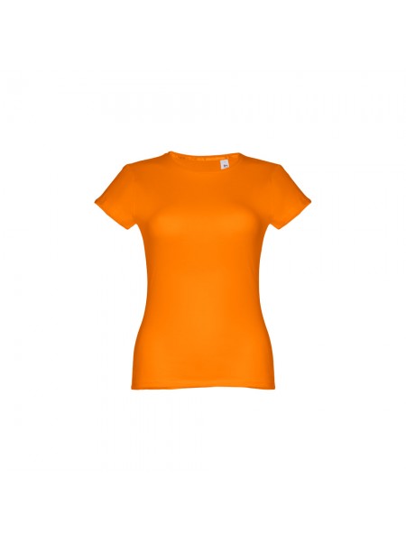 THC SOFIA. T-shirt sfiancata da donna in cotone - Arancione THC SOFIA. T-shirt sfiancata da donna in cotone - Arancione