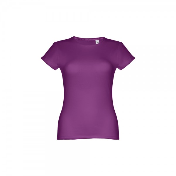 THC SOFIA. T-shirt sfiancata da donna in cotone - Viola