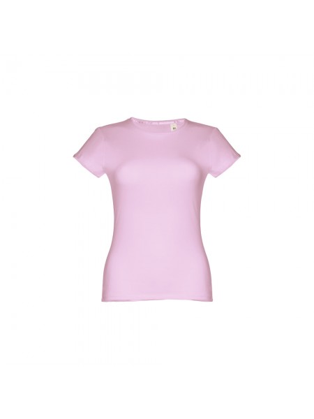 THC SOFIA. T-shirt sfiancata da donna in cotone - Lilla THC SOFIA. T-shirt sfiancata da donna in cotone - Lilla