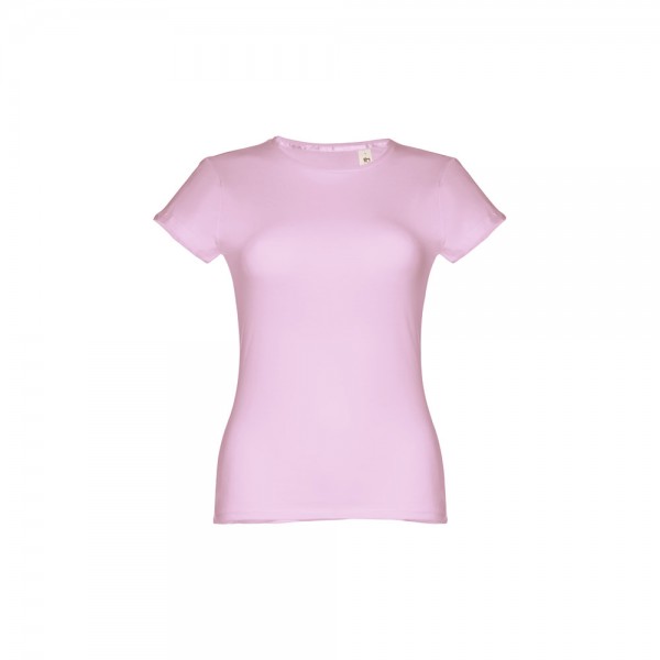THC SOFIA. T-shirt sfiancata da donna in cotone - Lilla