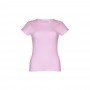 THC SOFIA. T-shirt sfiancata da donna in cotone - Lilla