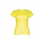 THC SOFIA. T-shirt sfiancata da donna in cotone - Giallo limone