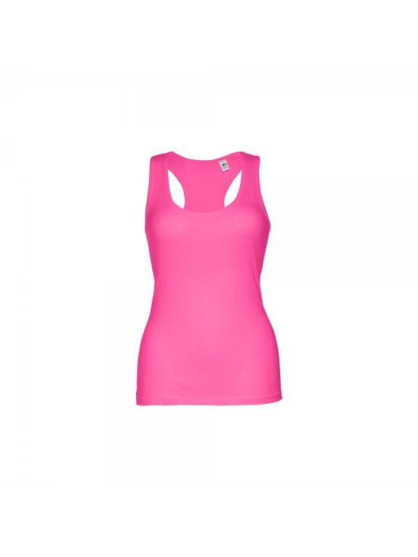 THC TIRANA. T-shirt da donna senza maniche in cotone - Rosa THC TIRANA. T-shirt da donna senza maniche in cotone - Rosa