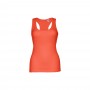 THC TIRANA. T-shirt da donna senza maniche in cotone - Arancione corallo