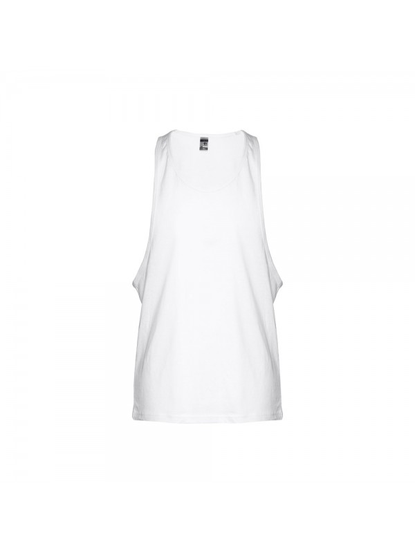 THC IBIZA WH. T-shirt da uomo in cotone con maniche divise - Bianco THC IBIZA WH. T-shirt da uomo in cotone con maniche divise - Bianco