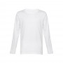 THC BUCHAREST WH. T-shirt da uomo in cotone a maniche lunghe - Bianco