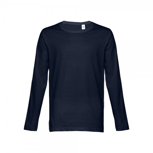 THC BUCHAREST. T-shirt a manica lunga da uomo - Blu scuro