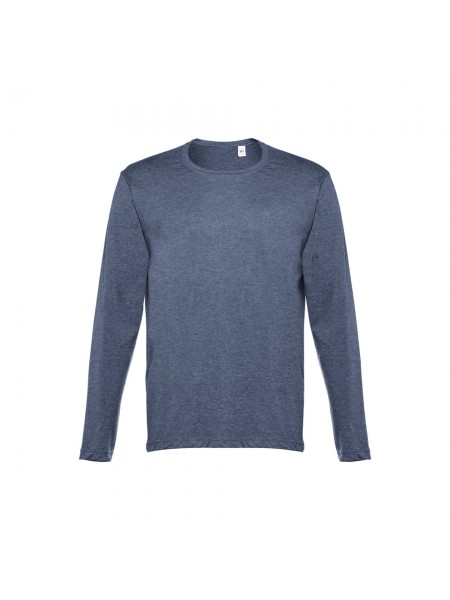 THC BUCHAREST. T-shirt a manica lunga da uomo - Blu mélange THC BUCHAREST. T-shirt a manica lunga da uomo - Blu mélange