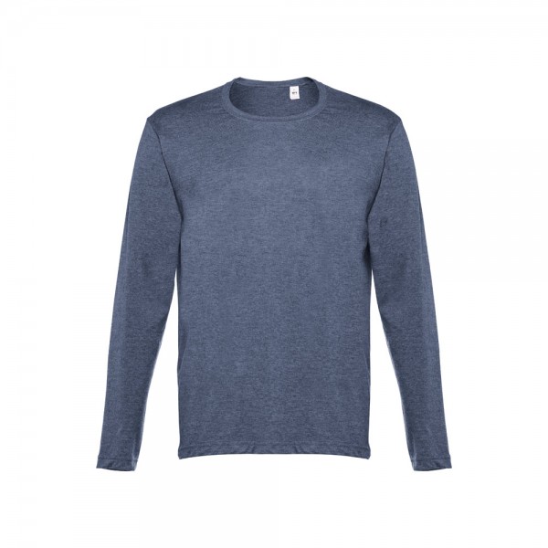 THC BUCHAREST. T-shirt a manica lunga da uomo - Blu mélange