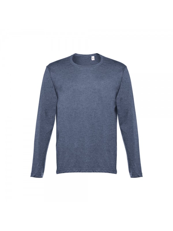 THC BUCHAREST. T-shirt a manica lunga da uomo - Blu mélange THC BUCHAREST. T-shirt a manica lunga da uomo - Blu mélange