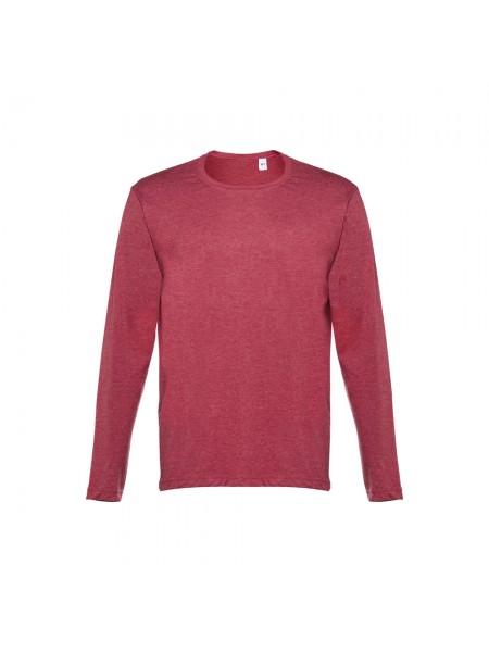 THC BUCHAREST. T-shirt a manica lunga da uomo - Rosso mélange THC BUCHAREST. T-shirt a manica lunga da uomo - Rosso mélange